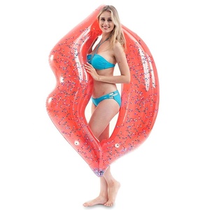 LC Adult Cheap Plastic PVC Swimming Ring KISS <strong>Inflatable</strong> <strong>Pool</strong> <strong>Float</strong> Rose Gold <strong>Lips</strong> <strong>Pool</strong> Floating Party Toys - Product Image 3