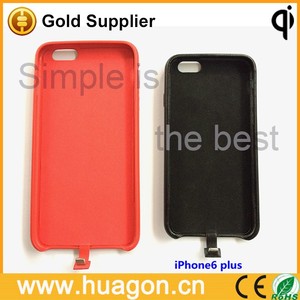 Suave cuero de vaca para <span class=keywords><strong>apple</strong></span> iphone 6 4.7 ''caso de la cubierta delgada <span class=keywords><strong>con</strong></span> <span class=keywords><strong>cargador</strong></span> inalambrico receptor - Product Image 3