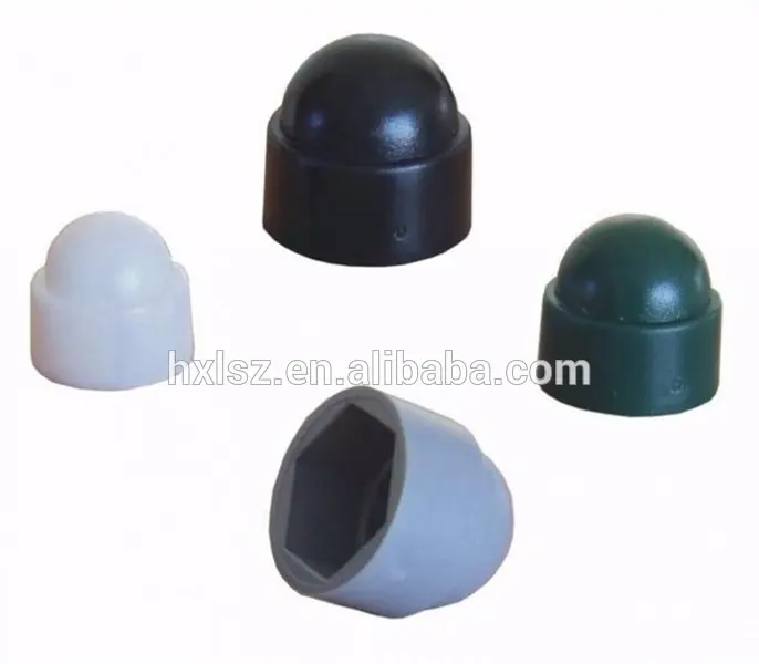 Boulon en plastique bombé couvre noir et gris protection sécurité bouchons (M4-M24)