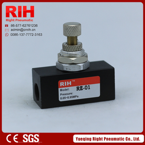 Baja Precio de la Serie <span class=keywords><strong>RE</strong></span> One Way Válvula de Control de Flujo, Válvulas de Mariposa, Válvula de Control de Aire Neumático - Product Image 1