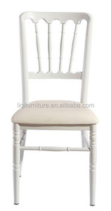 Chaise en aluminium blanche et noire de château de <span class=keywords><strong>Napoléon</strong></span> avec le coussin fixe QL800CW - Product Image 4