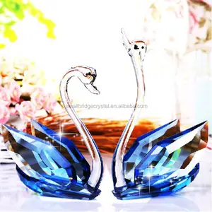 Figurita de cisne de cristal, regalos de boda, pequeños, baratos, venta al por mayor