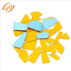 Wholesale mirror acrylic sew on stone for clothing