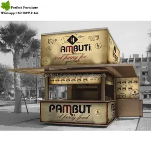 Perfetto centro commerciale di grandi dimensioni Fast Food stallo chiosco caffè Design Crepe chiosco Waffle Booth in vendita - Product Image 1