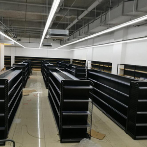 Hai mặt kim loại nhiệm vụ ánh sáng Gondola siêu thị kệ cửa hàng giá - Product Image 3