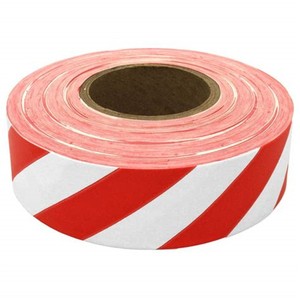 Ruban de signalisation de danger rouge et blanc en PE, ruban de signalisation de danger rayé, ruban de barrière personnalisé - Product Image 4