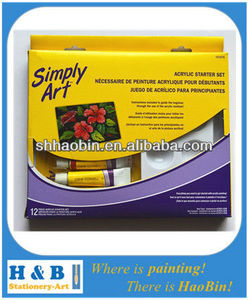 color <span class=keywords><strong>de</strong></span> seis <span class=keywords><strong>colores</strong></span> <span class=keywords><strong>de</strong></span> pintura acrílica - Product Image 2