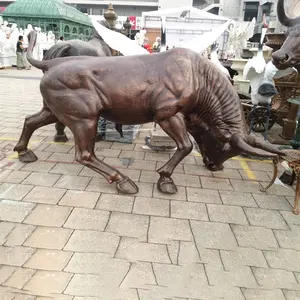 Life size bronze cow sculpture for sale