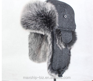 50% Wool Winter Mongolian <strong>Ushanka</strong> Trapper Russian Style <strong>Hat</strong>