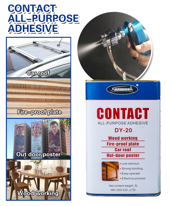Glue Heat Resistant Contact Adhesive Fast Fixing Wood Liquid ISO Neoprene Mixture 6 Months in Room Temperature 300 Barrel CN;GUA