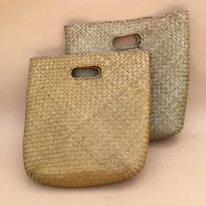 Wholesale Women Summer Outdoor Seagrass Handbag Lady Bag Casual Dress Natural Straw Handbag