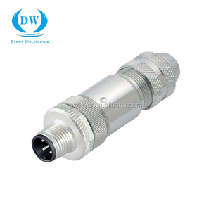 Longevidad codo montado zócalo impermeable pareja <span class=keywords><strong>M12</strong></span> conector de metal para <span class=keywords><strong>el</strong></span> servicio médico - Product Image 3