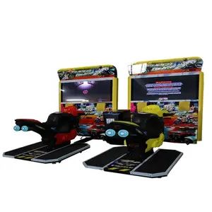 Professional Design Coin operated driving car racing bike game machine for adult