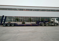 3-Axis Hydraulic Gooseneck Front Loaded Low-bett Trailer niedrigen deck semi-anhänger schwanenhals anhänger ausrüstung