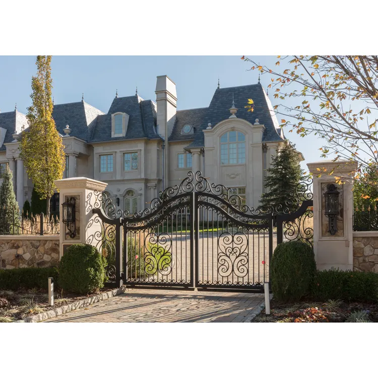 Sustainable good quality colors house gate designs main gate design ,wrought iron gate