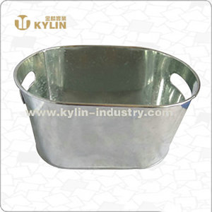 Xô Đá Đơn Giản Bền Bằng Thép Không Gỉ Mạ Kẽm <span class=keywords><strong>5QT</strong></span> 8QT 10QT Được Cung Cấp Tự Do - Product Image 2