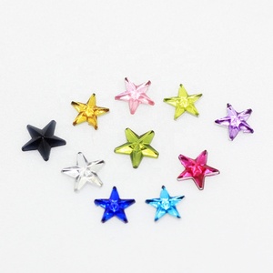 5mm Acrylic Stars Rhinestones Decoration Crafts Cabochon Scrapbooking Embellishments Flatback Nail Art Garment Beads DIY