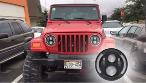 4X4 Accesorios Del Coche 50 W 7 inch Led Faro Jeep Wrangler Led Faros - Product Image 2