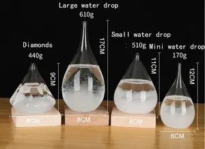 Di acqua creativo dropt forma tempesta di vetro logo personalizzato