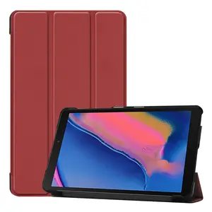 Katlanabilir Flip Deri samsung kılıfı Tab A 8 2019 P200 P205 8 Inç Tablet Çift Taraflı Deri Kılıf