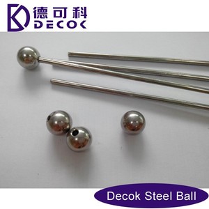 Esfera de Acero Inoxidable de 12.7mm con Orificio de 3mm, Esfera Metálica de Acero Inoxidable Semi-perforada con Eje Metálico - Product Image 5
