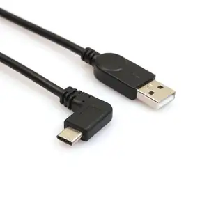 Penjualan Laris USB-C Sudut Kanan USB 3.1 Tipe C Tipe-c Kabel Pengisi Daya Data Pria untuk Google Neus 6P Letv 1S B3120
