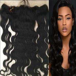 Frontal13x4ลูกไม้สำหรับผู้หญิงผิวดำที่ปิดหูไม่พันกันไม่มีสารเคมี - Product Image 1