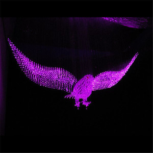 โคมไฟคริสตัล LED 8สีโคมไฟระย้าคริสตัล LED แสงน<span class=keywords><strong>ก</strong></span>3D - Product Image 3