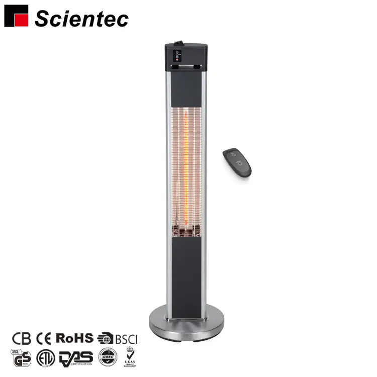 High Efficiency Carbon Fibre Heating Electric Infrared Patio Heater With Remote Control