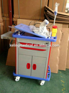 Carrello defibrillatore di emergenza doccia ospedaliera di emergenza ospedaliera e carrello da ufficio - Product Image 3