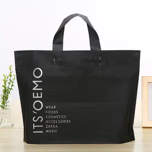 Bulk Custom Made Plastic Logo Printed Large Clothing PE Plastic Hang Shopping Bag