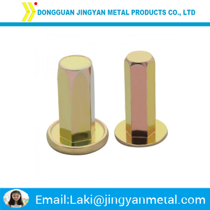 Oem de la alta precisión torno automático de mecanizado de <span class=keywords><strong>aluminio</strong></span> hexagonal tuerca de remache - Product Image 2