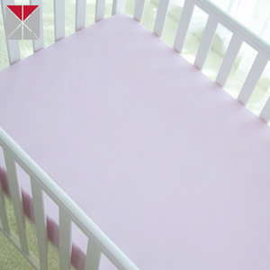 Color rosa bebé sábanas de cama 100% algodón sábana de <span class=keywords><strong>cuna</strong></span> - Product Image 5