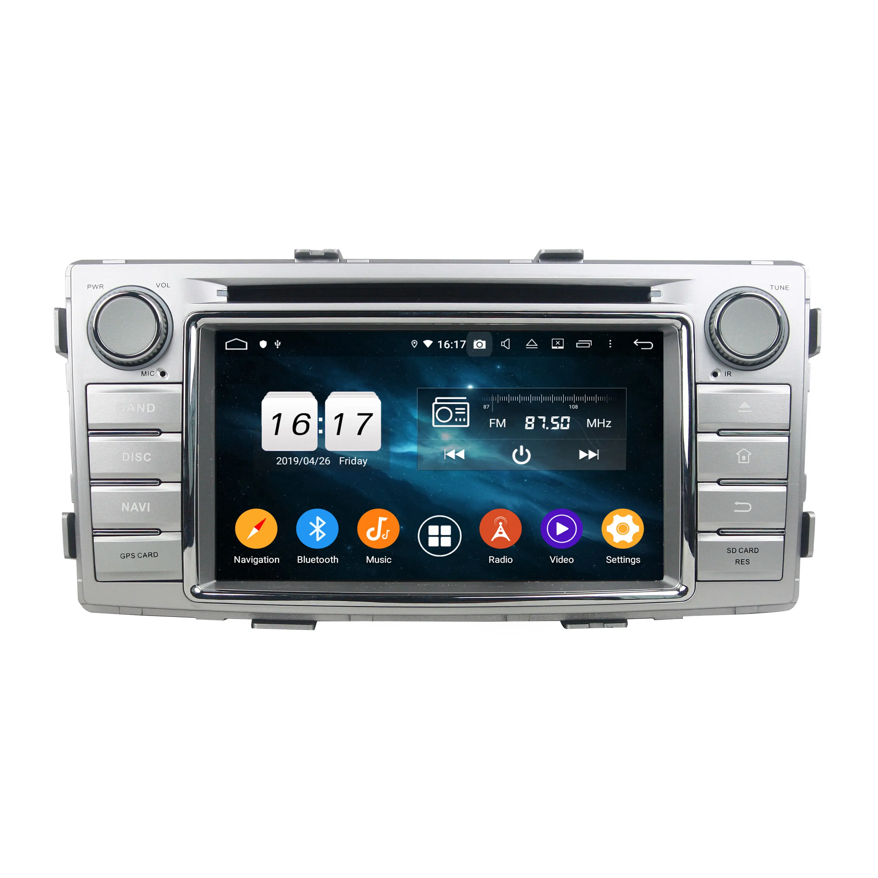 Kd-6230 Android auto lettore dvd radio video per Toyota Hilux 2012 2013 2014 gps di navigazione per auto audio stereo WIFI USB DSP carplay