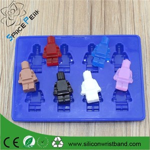 Diversión Lego robot bloques de goma pastel de chocolate moldes de silicona bandejas de cubitos de hielo y dulces - Product Image 6