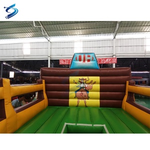 Tapete de juegos deportivo inflable con forma personalizada, tapete mecánico de toro de Rodeo, a la venta, buen precio - Product Image 3