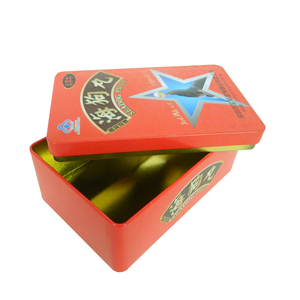 Caja de regalo caja de la lata con tapa rectangular de metal setas tapa para el té y productos de salud paquete - Product Image 5