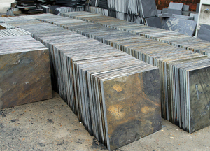 Azulejos de piedra para suelo de pizarra Natural oxidada, azulejos de pared cortados a tamaño antácido CN; RS0002 HUB, carpa dividida 600x60 0mm/300x600mm - Product Image 2