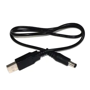 usb power cord 12v usb to 12v cable dc jack plug for acer high quality nickel plated 2.1*5.5 mm male dc power plug