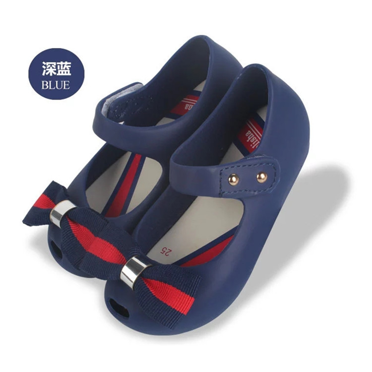 Милый дизайн с бантом, детская обувь из ПВХ для девочек, оптовая продажа