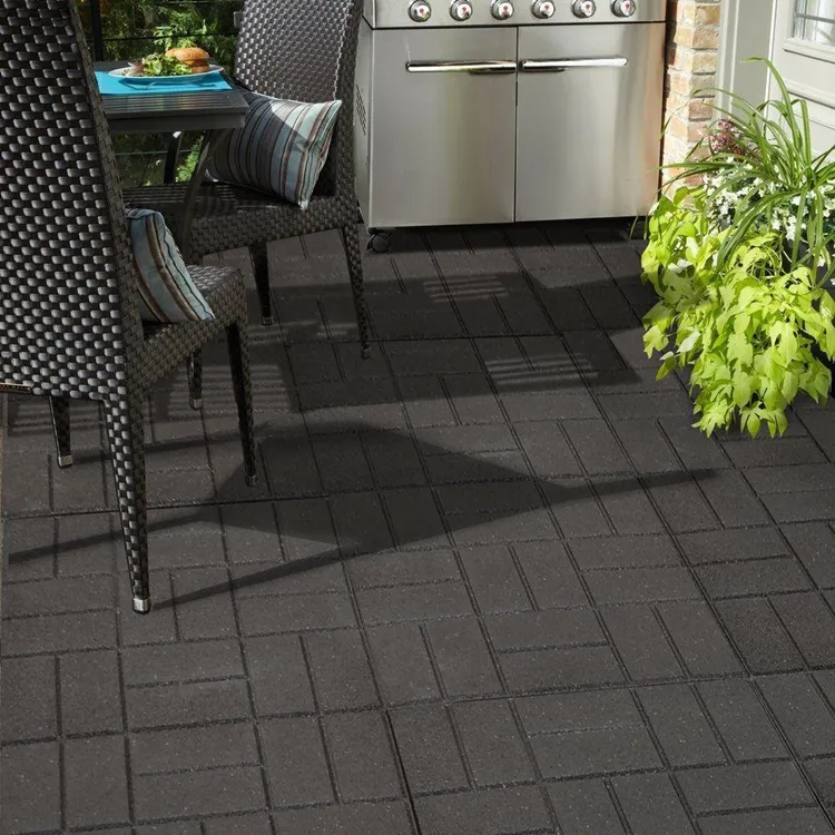 Cheap flooring balcony waterproof outdoor flooring cover recycled rubber deck tiles canada