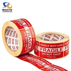 Custom Printing Strong Adhesive Fragile Warning Stickers Tape Safe Shipping Label