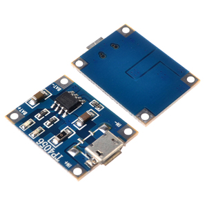 <span class=keywords><strong>Micro</strong></span> <span class=keywords><strong>USB</strong></span> <span class=keywords><strong>5V</strong></span> <span class=keywords><strong>1A</strong></span> <span class=keywords><strong>TP4056</strong></span>โมดูลชาร์จแบตเตอรี่ลิเธียมโมดูลชาร์จที่มีการป้องกันฟังก์ชั่นคู่<span class=keywords><strong>1A</strong></span> Li-Ion - Product Image 1