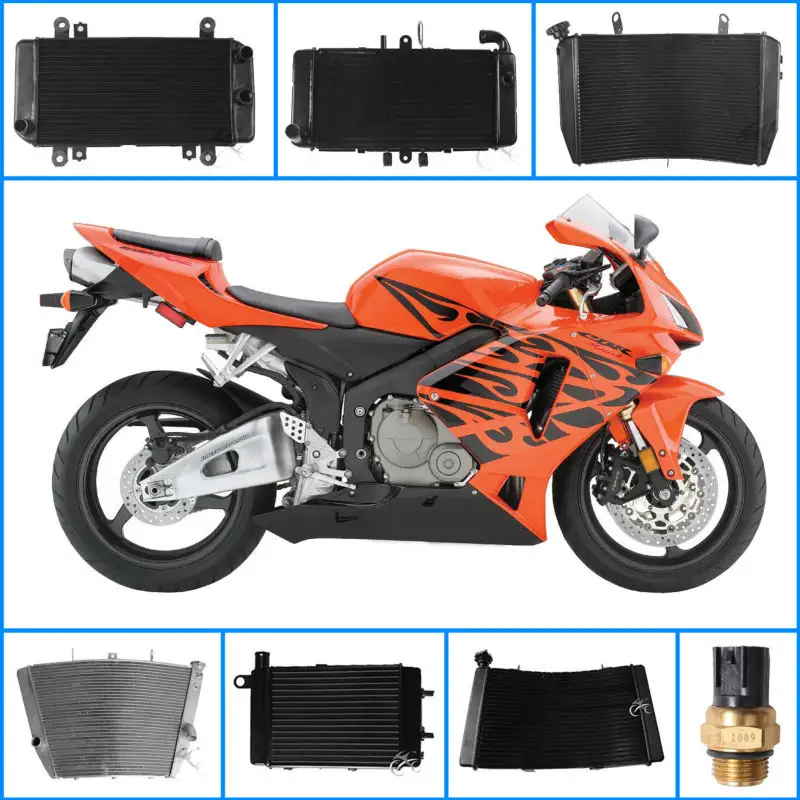 TCMT Radiateur de Moto pour Honda CBR600 CBR1000 GSXR600 GSXR750 ZX6R R1 R6 tous les modèles