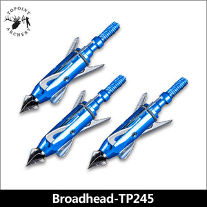 Punte per Frecce Topoint Archery a 3 Lame Fisse TP245, 100 Grani, in Acciaio Inossidabile, per Arco e Freccia, Punte da <span class=keywords><strong>Caccia</strong></span> OEM/ODM - Product Image 2