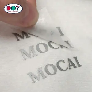 High Density Customized 3D Silicone Screen Printed Logo Apparel Heat Transfer Labels for T-shirts