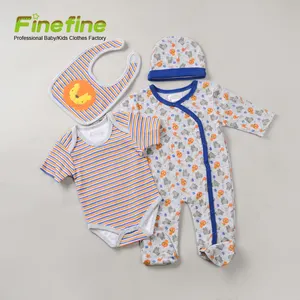 Beautiful Newborn 100% Cotton Interlock Baby Boy's Clothing Sets