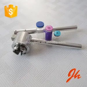 High qualität 20mm fläschchen crimper fläschchen füll maschine für flip off cap für mini flaschen großhandel