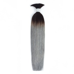 Venta al por Mayor ruso eslavo doble pelo virginal dibujado a granel sin procesar Gery pelo humano para el trenzado - Product Image 6