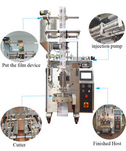 Kv tự động chất lỏng túi nước máy đóng gói túi nhỏ nước uống máy đóng gói - Product Image 2